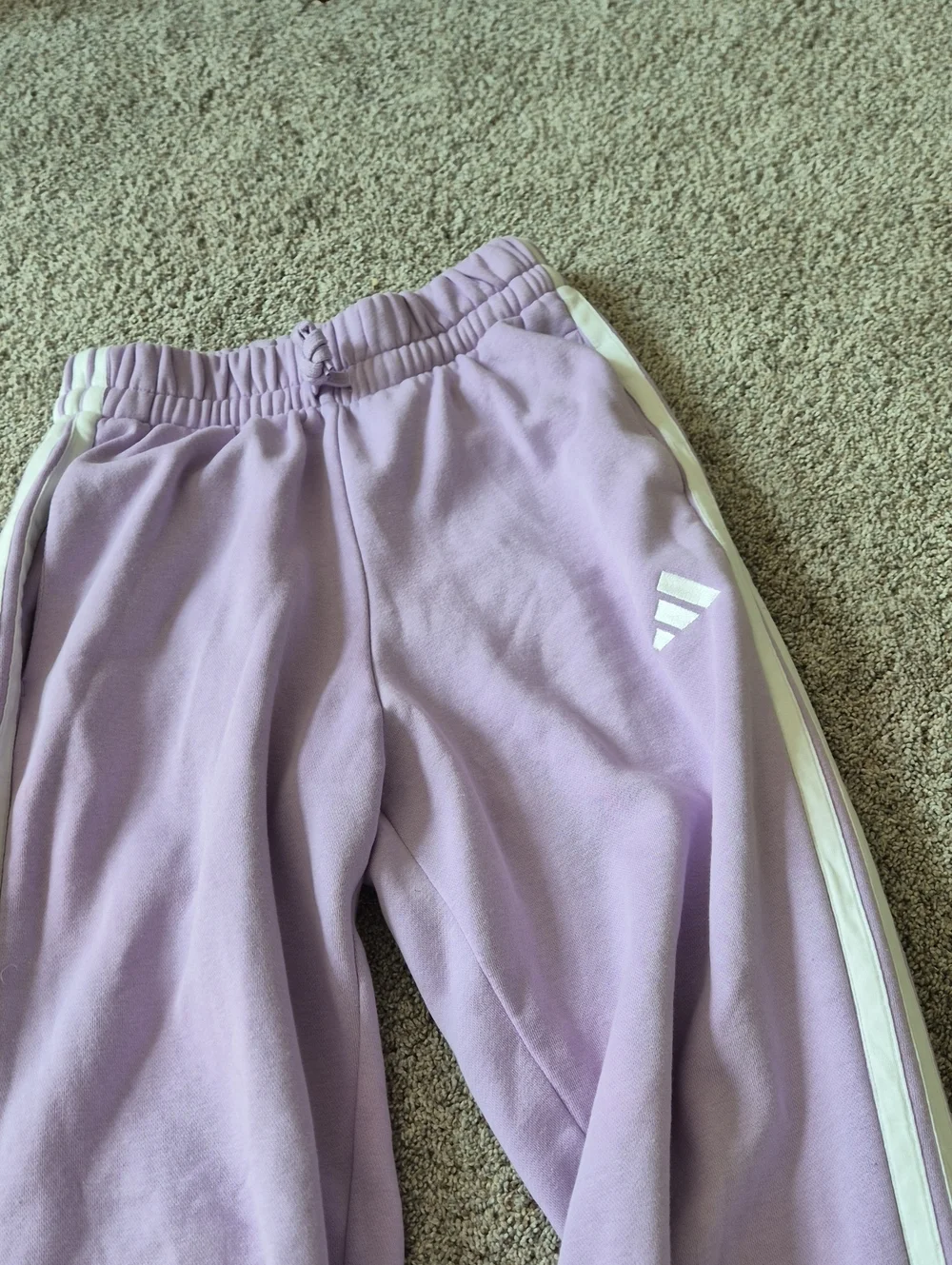 Adidas Lavender 3-purple Hoodie & Joggers Set